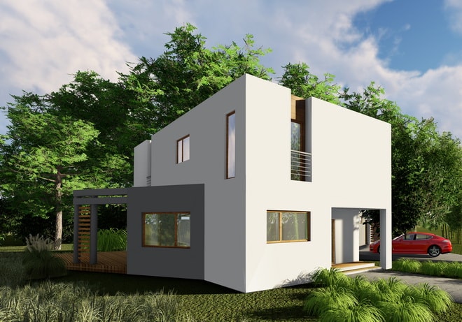 domy jednorodzinne projekt 3